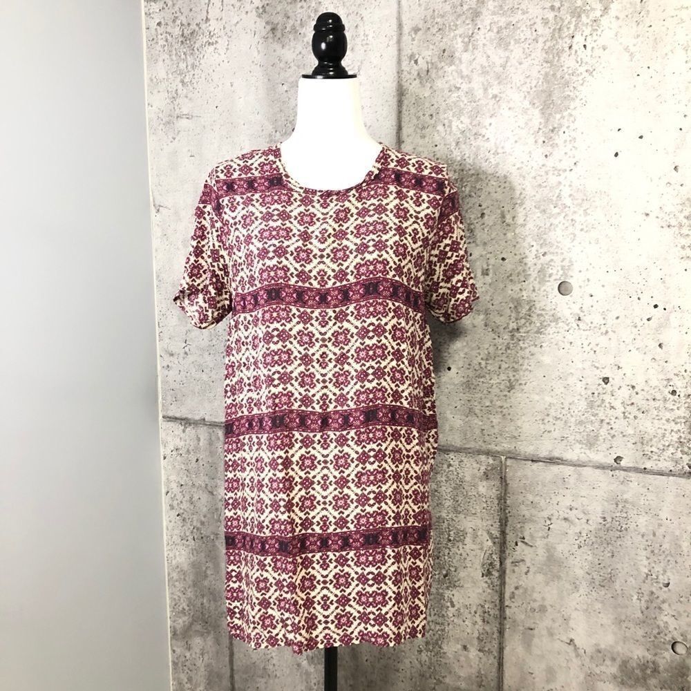 🚨 Brandy Melville Shift Dress Boho Printed